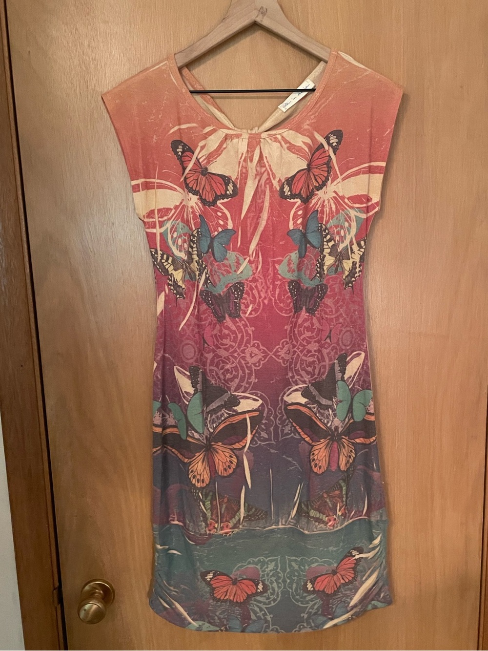 Y2K Color in Motion Butterfly Dress Size M